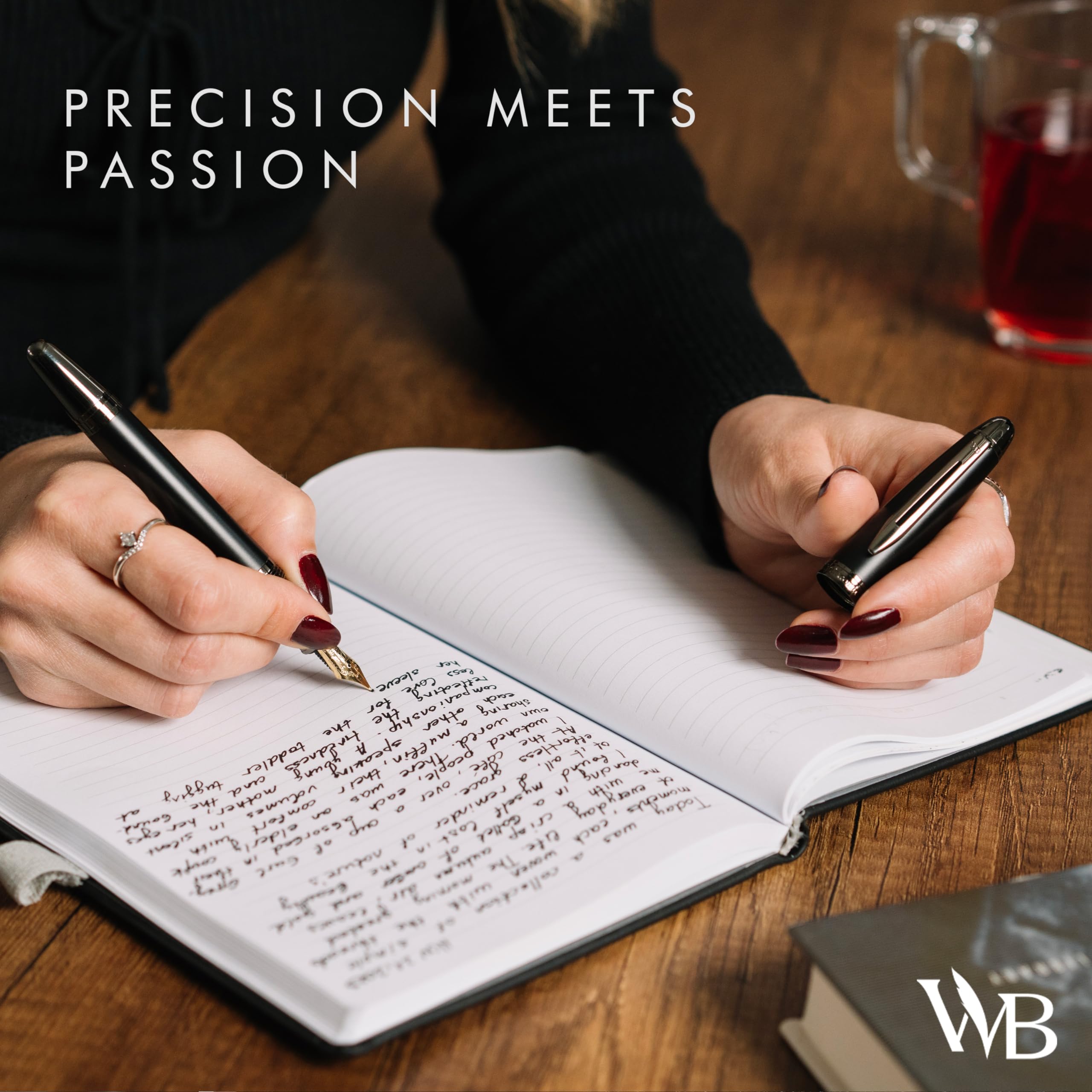 Wordsworth and Black Replacement Nib (Majesti Gold Trim Fountain Pen Nib), Black,Gold - Image 4