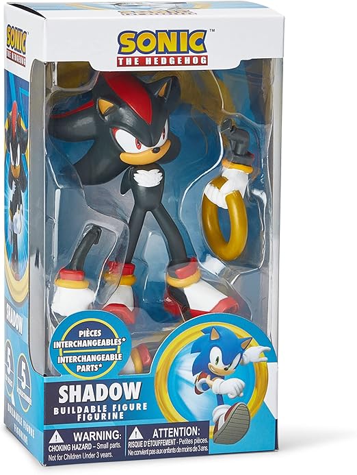 Sonic The Hedgehog Action Figure Toy Shadow Figure with Sonic, Knuckles, Amy Rose