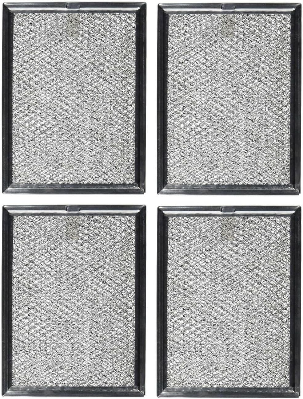 Replacement for fits (4) Compatible for 5304440336 Microwave Oven Aluminum Grease Filters