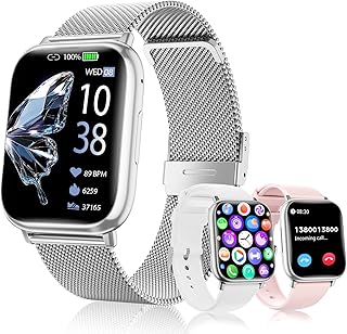 Reloj Inteligente Mujer 1.83" HD Pantalla Táctil Smartwatch con Llamadas Bluetooth Fitness Tracker 120+ Modos Deportivos...
