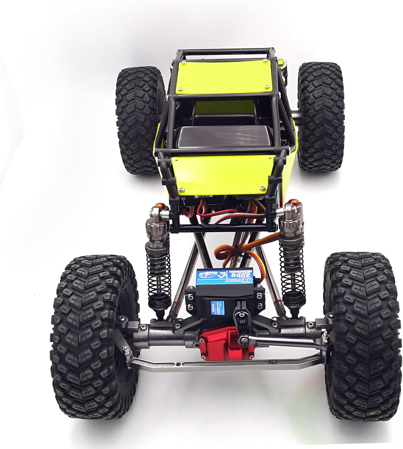 RC Roll Cage Rock Buggy Body Shell 1/10 Scale Nylon Rock Buggy Body Cage for Axial SCX10 SCX10 II, Durable RC Rock Crawler Upgrade(Green)