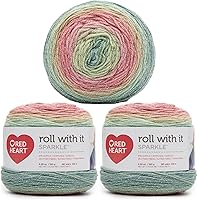 Vista 42 de Red Heart Roll with It Melange - Hilo para cortina de 5.3 onzas, acrílico, 4 medianos (peinado), 389 yardas, tejido/ganchillo, paquete de 3, pasarela
