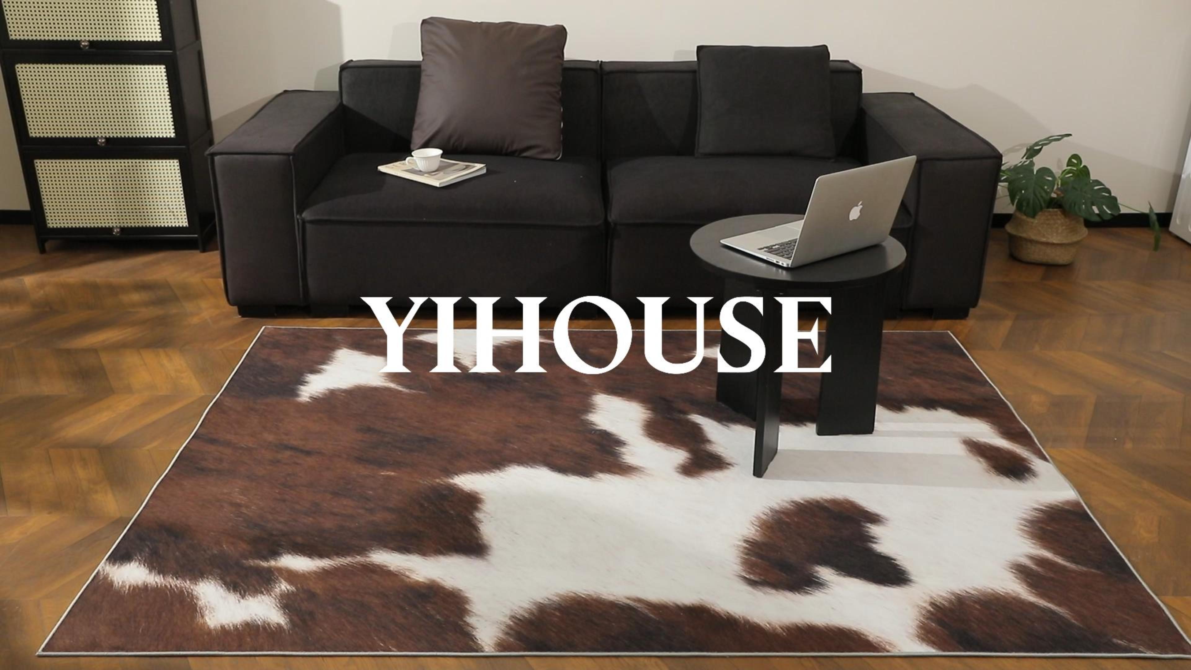Tapete decorativo 5x7 Brown estilo vaca miniatura 7