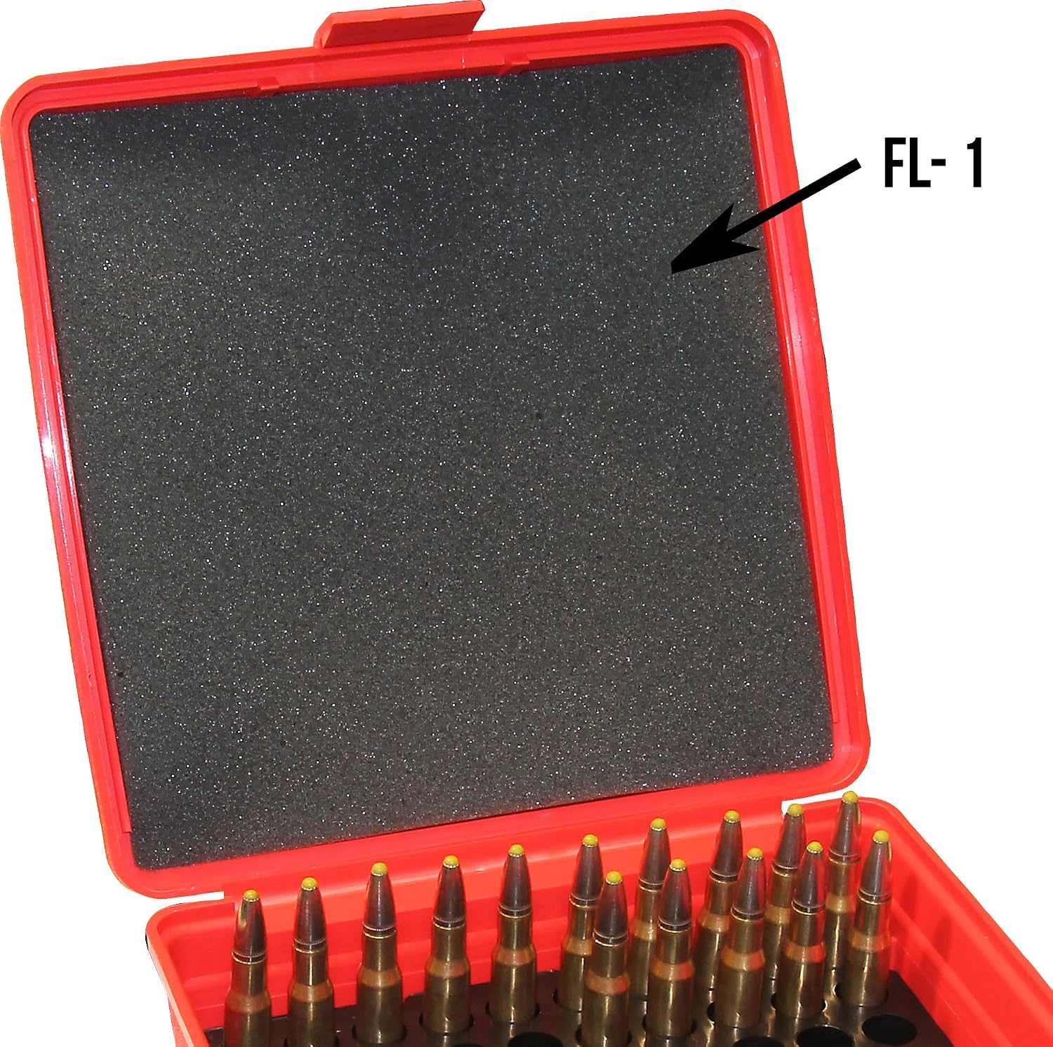 MTM FL-1-42 Ammo Box Foam Liner for Ammo Crates & Dry Boxes, Protective Cushioned Insert for Ammunition, Magazines & Shooting Gear, Made in USA, Dark Gray