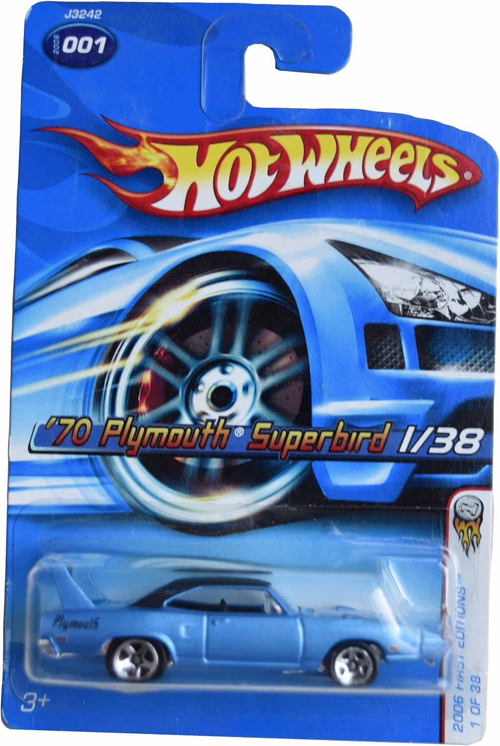 Hot Wheels '70 Plymouth Superbird, 2006 First Editions 1/38 [Blue]
