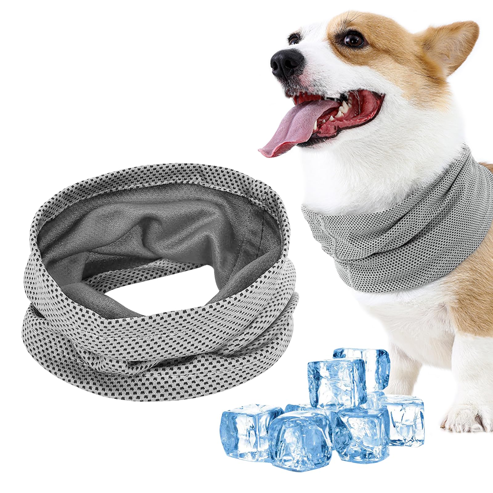 Kühlhalsband für Hunde,Hunde Halstücher Kühlend,Kühlendes Ha