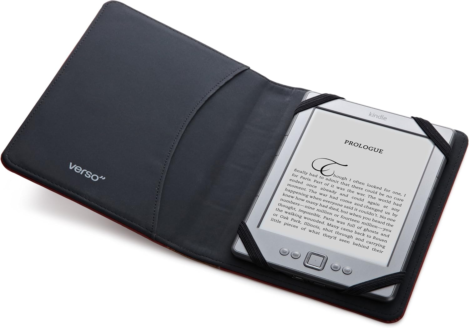 Verso Prologue Cover for Kindle, Red (fits Kindle Paperwhite, Kindle, and Kindle Touch)