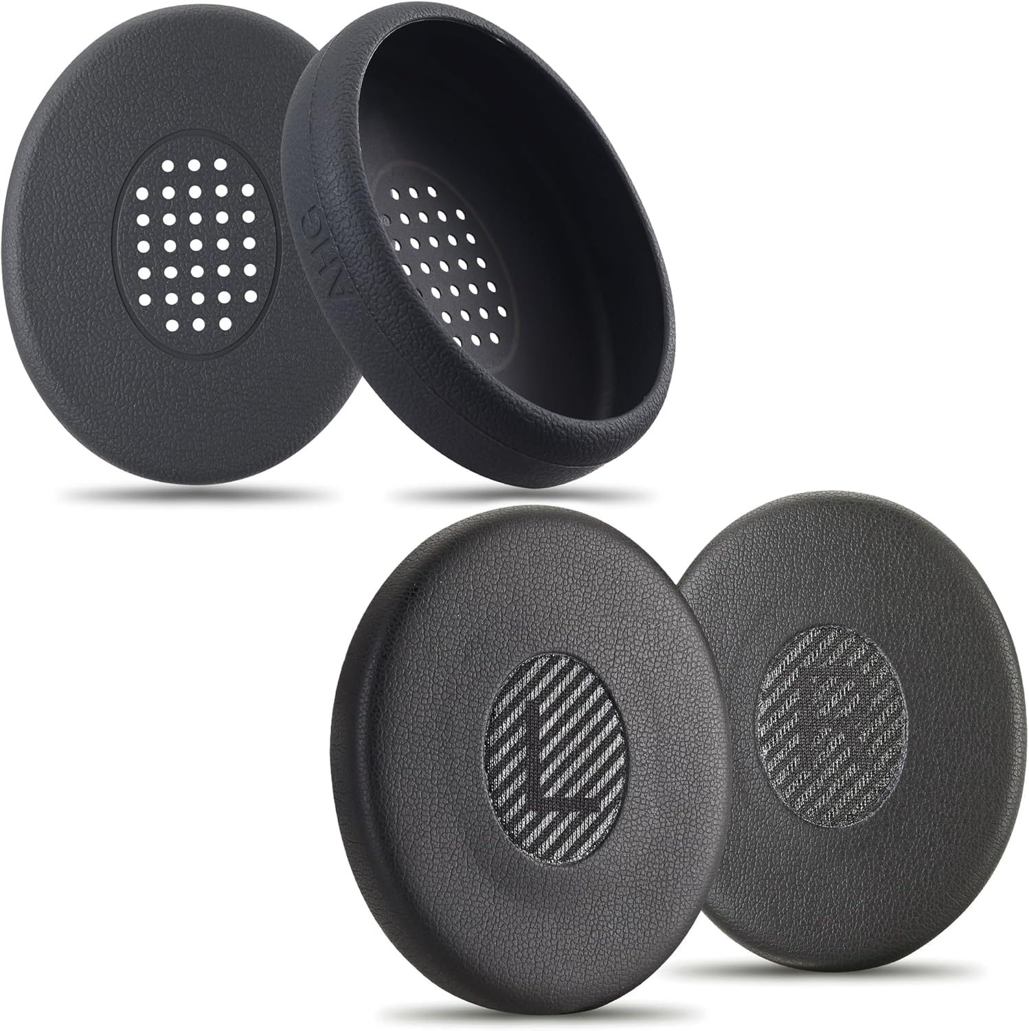 SoundLink OE Headphone Ear pad Cushion + Silicone Cover Protector. Compatible with Bose SoundLink OE, On-Ear Wireless, On-Ear 2 (OE2/OE2i) SoundTrue OE (AHG-OEW-Triple-Black-EP-Silicone-Combo)