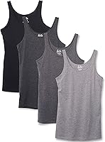 Vista 7 de Kalon Paquete de 4 camisetas sin mangas para mujer con diseño moderno y pechugona