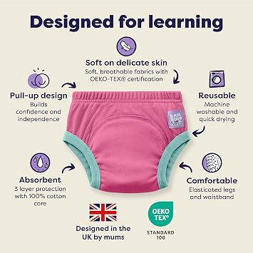Bambino Mio Cotton Reusable Potty Training Pants Age 2-3 Years