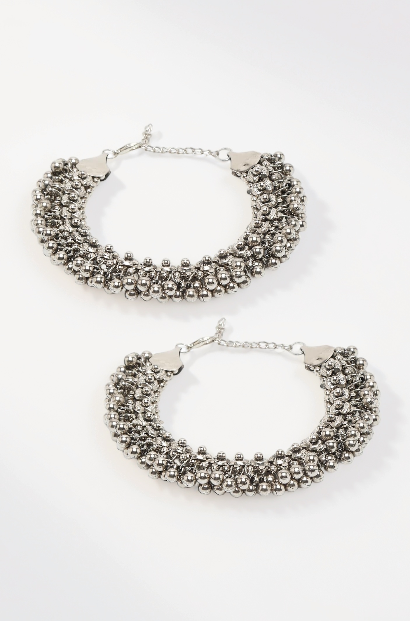 YouBella Jewellery German Silver Plated Stylish Handmade Payal Anklets for Girls and Women