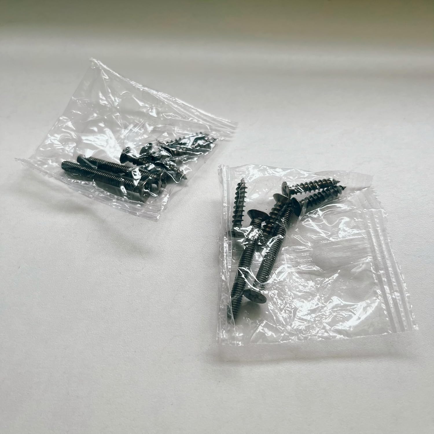 Door Handle Screws, Black, 1-2/5 inch, Steel, Iron Alloy, 12 Count, Modern Lever Handle, Round, Key Lock, Painted Finish