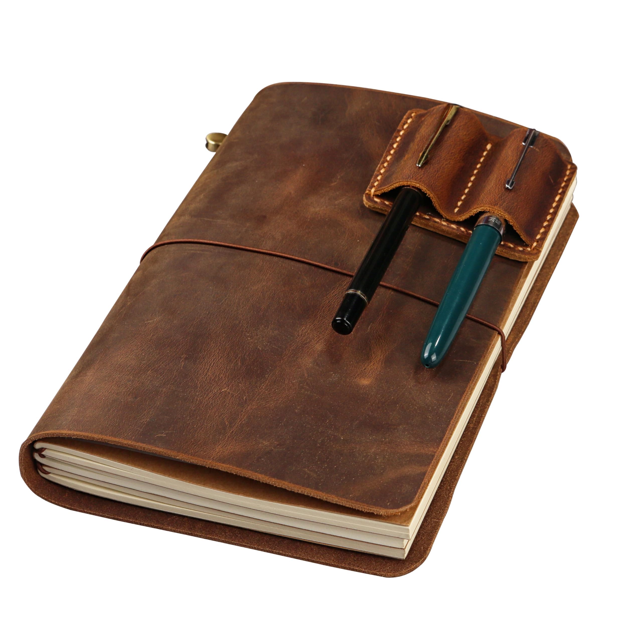 Leather A5 Travelers Notebook Cover by D&M Leather Studio