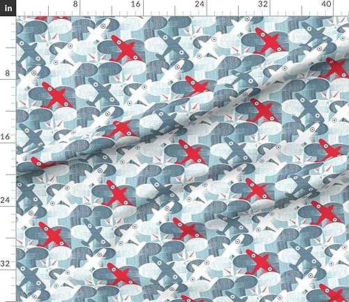 Miniatura 3 de Tela de aviación  Adventure Par Avion SHW  Aviones de aire azul y rojo Avión volador bebé niño tela de algodón gasa de algodón orgánico patio