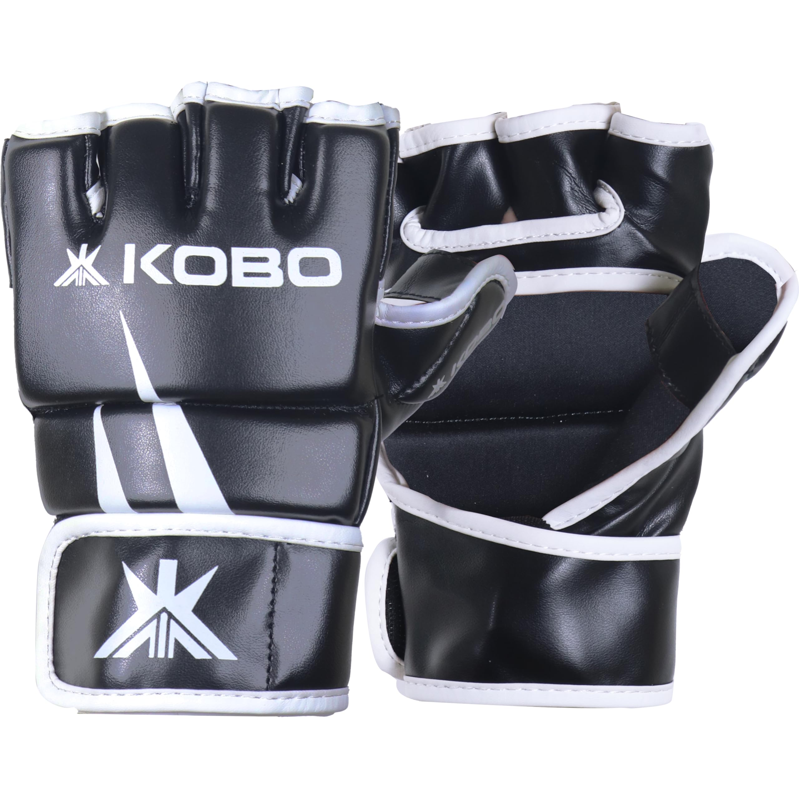 Kobo MMAG-01 S/M MMA Gloves for Martial Arts Sparring P.U Leather Open Palm Training Grappling Mitts | Great for Cage Fightingpunching Bagmuay Thai & Kickboxings/M (Black) (B07XB6B7SB) Amazon Price History, Amazon Price Tracker