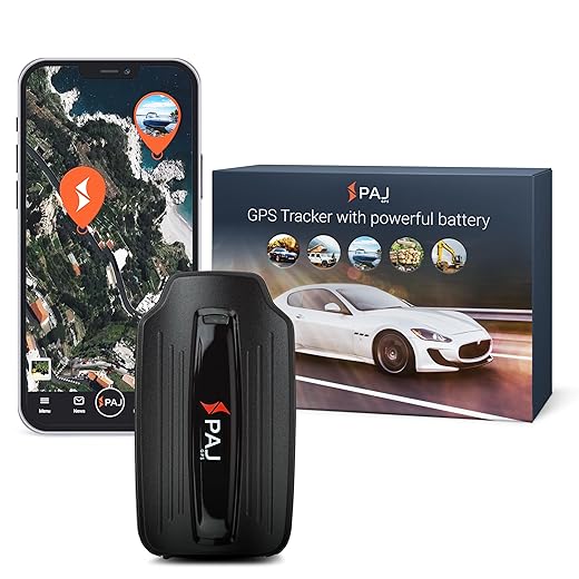 PAJ GPS Power Finder – Real-Time GPS Tracker with 90-Day Battery Life - Magnetic Mount for Cars, Trucks, Boats & Equipment, Location, Route & Speed Monitoring via 4G Network – Subscription Required