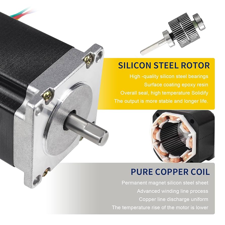 izunaoman0430です Nema 23 Stepper Motor 4.2A 3.0Nm (425oz.in) 100mm Length