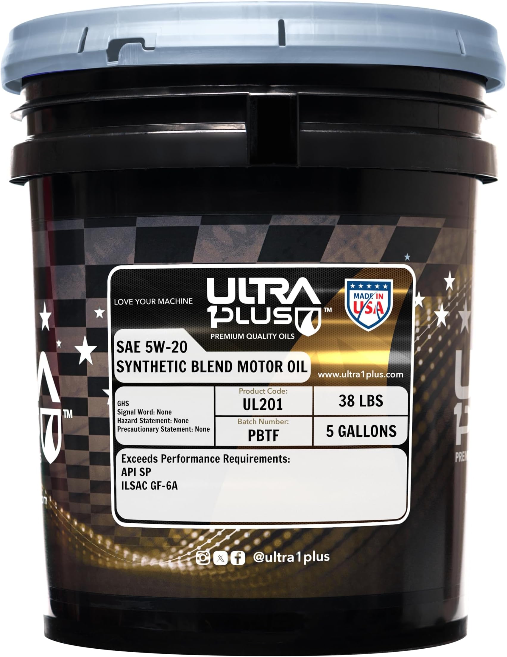 ULTRA 1PLUSSAE 5W-20 Synthetic Blend Motor Oil API SP ILSAC GF-6A
