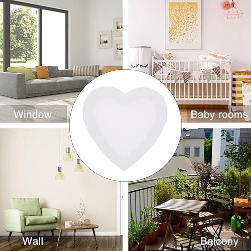 Miniatura 4 de Wakauto Pintura blanca Juego de pintura blanca Juego de pintura lienzo en forma de corazón Dibujo en blanco Tableros de lienzo estirado para