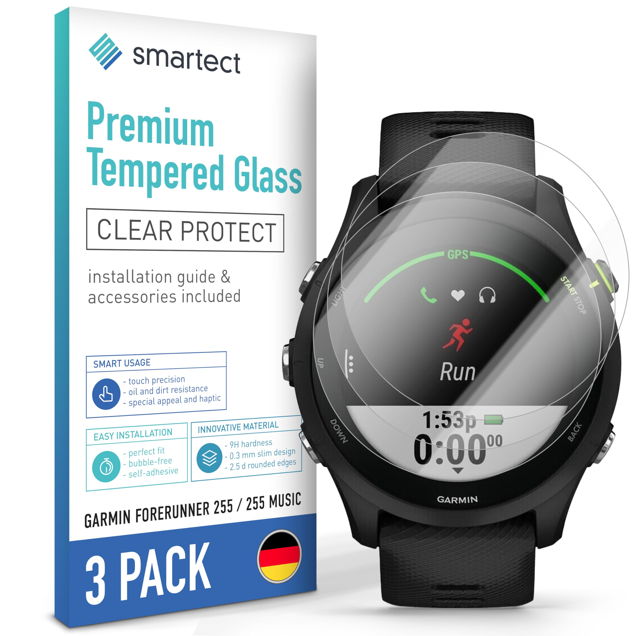 4 Pellicole In Vetro Temperato Per Garmin Fenix 7 E Fenix 7 Solar, 9H, Antigraffio E Anti-impronta