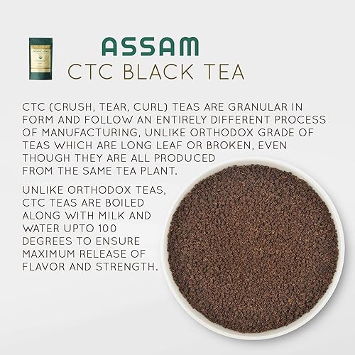 Miniatura 2 de Vahdam Premium CTC Assam Black & English Breakfast Tea - Fuerte, con cuerpo, audaz y delicioso, perfecto para desayuno kombucha, indio, helado e