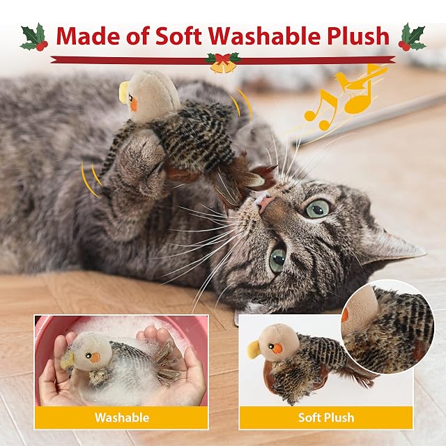 Foto 6 de 7 de Gigwi Juguetes interactivos para gatos de interior, juguete recargable activado por movimiento