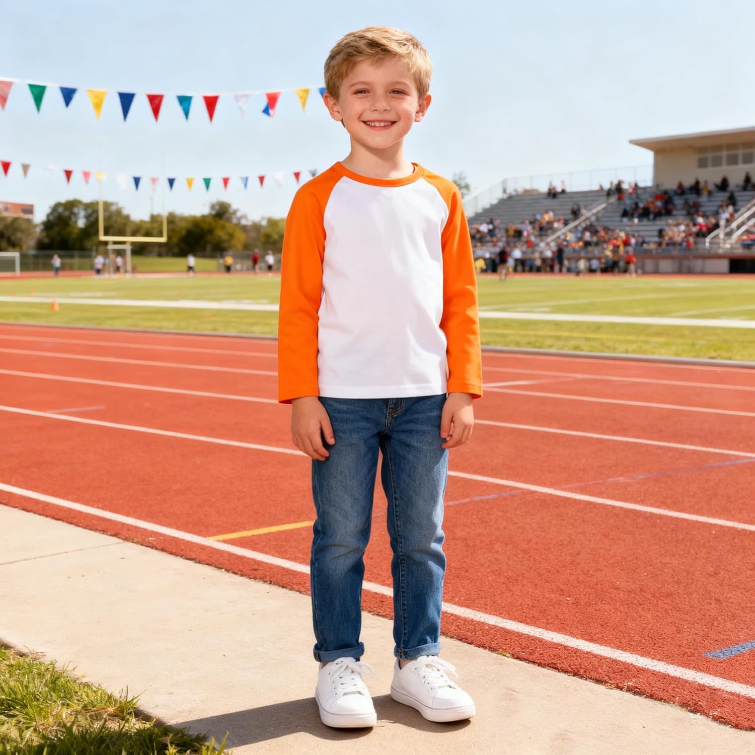 1-14Y Baby Baseball Tee Toddler Boys Girls Raglan T Shirt Kids Blouse Short Long Sleeve Casual Crew Neck Tops - Image 7