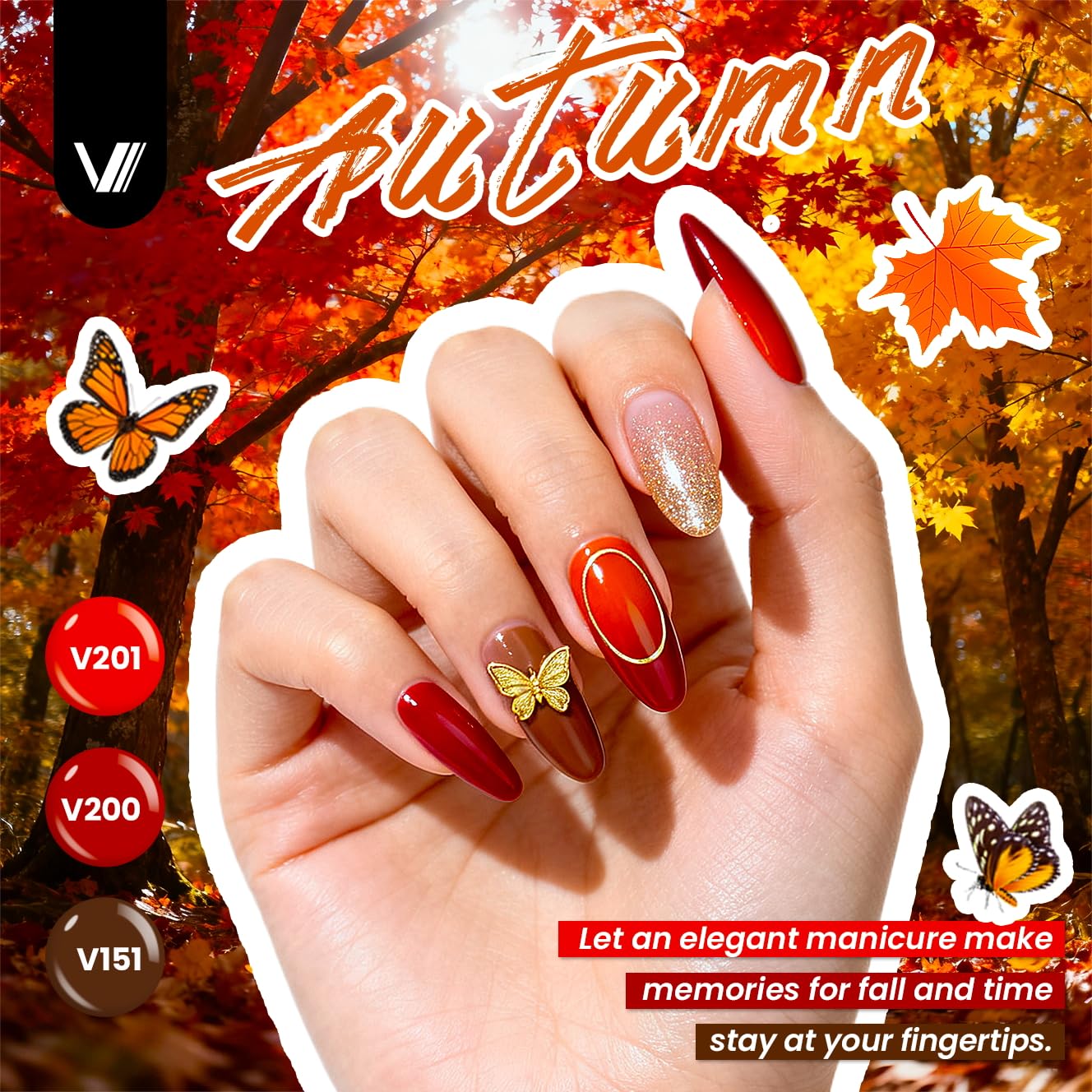 VANREESA Gel Nail Polish Kit for DIY Manicures