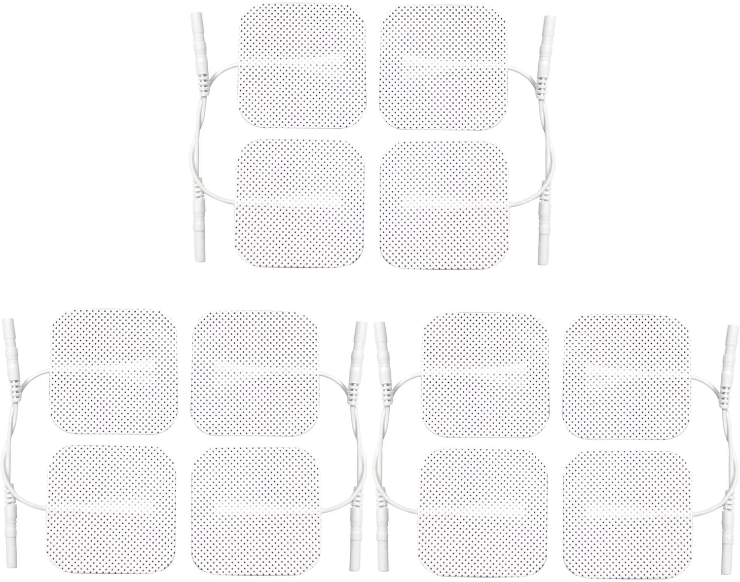 MedFit 1 Tens pads 12 pads 3 packs of 4 self Adhesive pads long