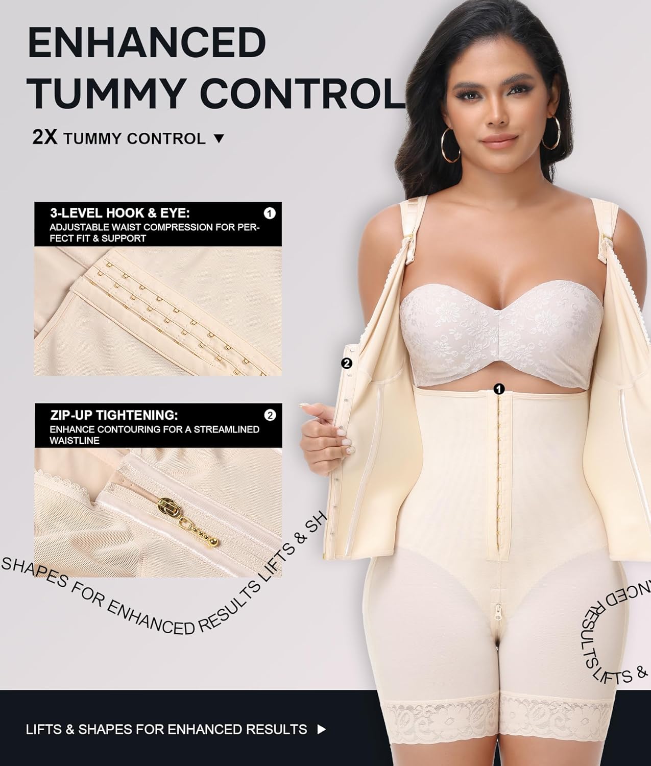 M MYODRESS Faja Colombiana Postparto Shapewear for Women Stage 2 Faja Body Shaper Post Surgery Compression Tummy Control - Image 2