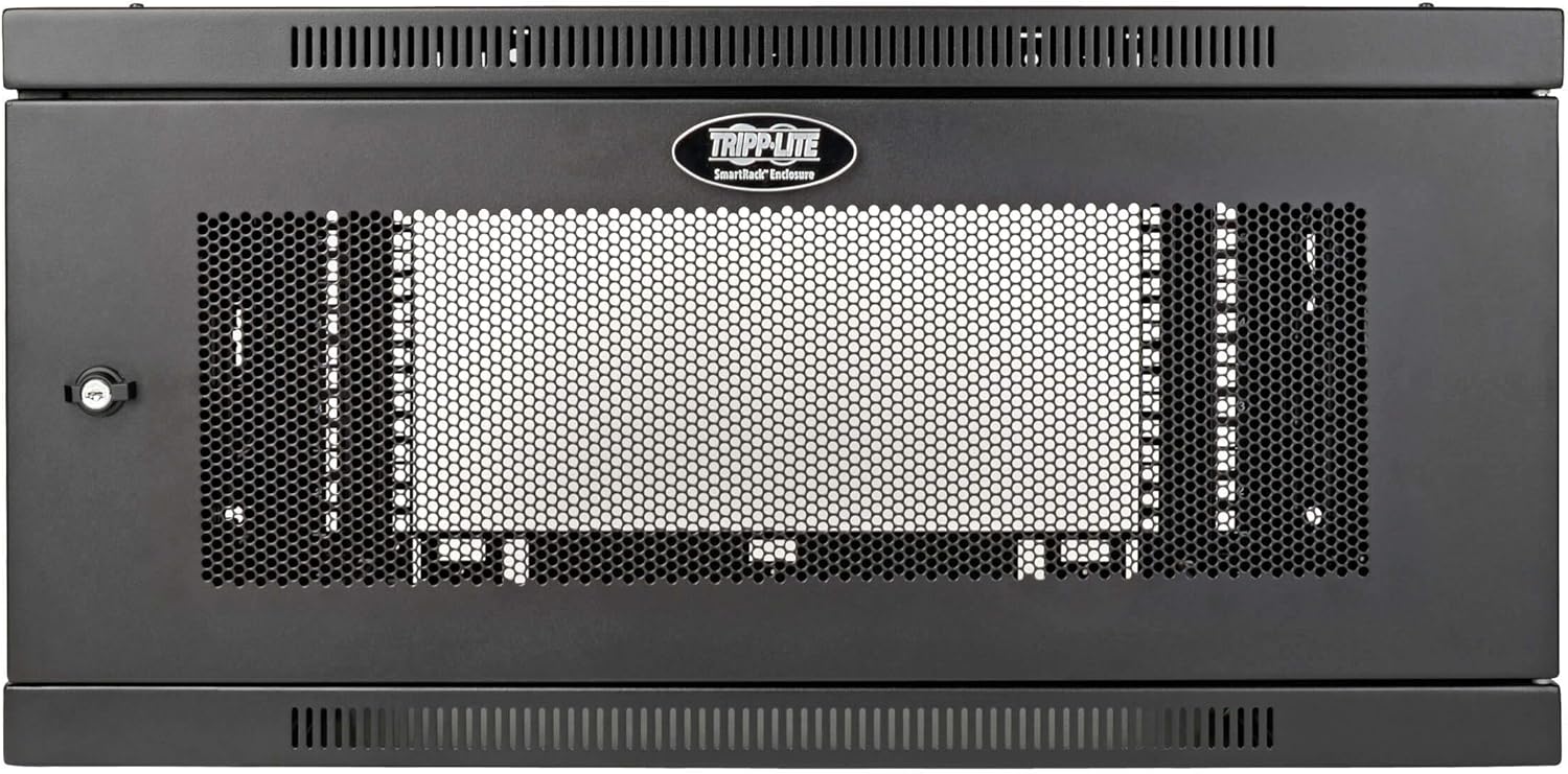 6U Wallmount Rack Enclosure Server Cabinet Wide Cable Management