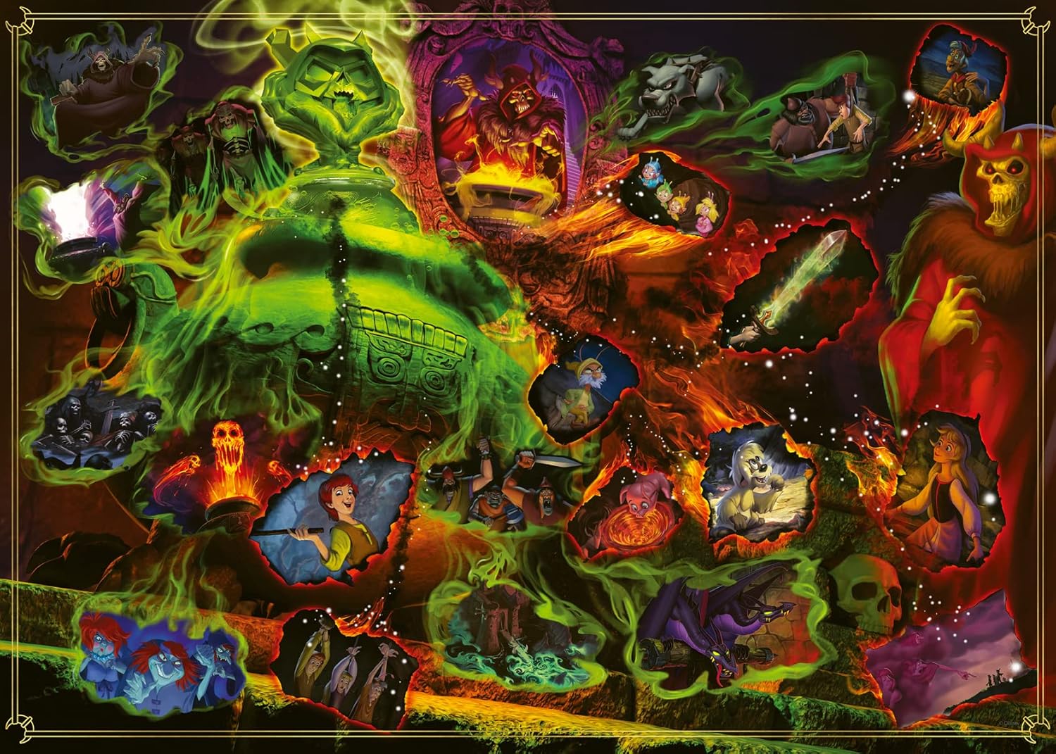 Ravensburger Disney Villainous: Horned King 1000 Piece Jigsaw Puzzle for Adults - 16890 - Every Piece is Unique, Softclick Technology Means Pieces Fit Together Perfectly