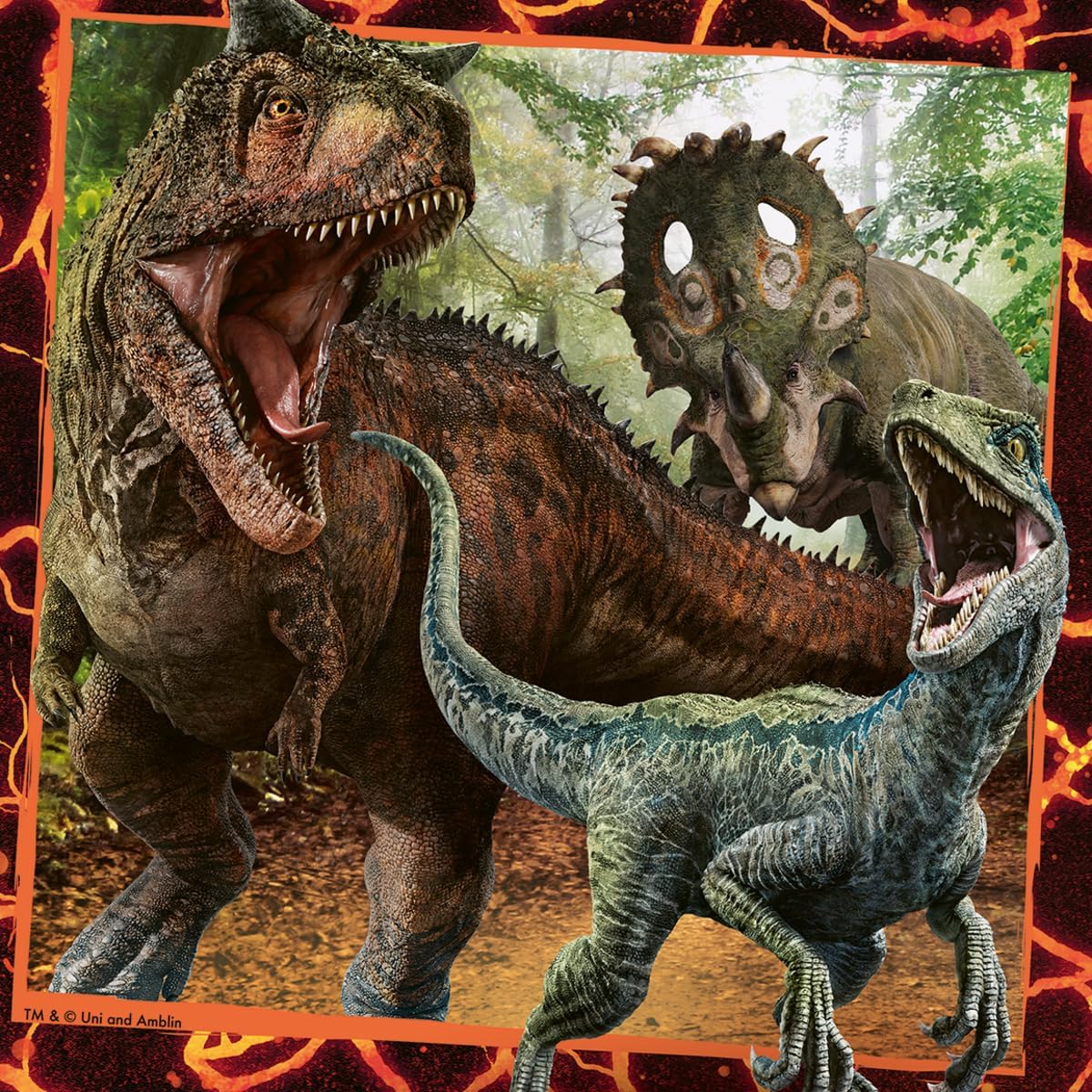 Ravensburger Instinct to Hunt 3x49 Piece Jigsaw Puzzle Set for Kids - 08054 - Every Piece is Unique, Pieces Fit Together Perfectly