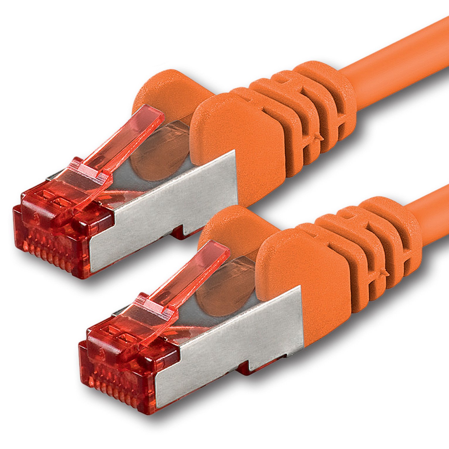 1aTTack.de 1x 10m - Cat 6 Netzwerk-Kabel Patch-Kabel Cat6 RJ45 SFTP - orange