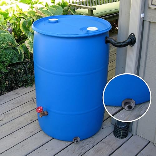 Miniatura 7 de 10 unidades de montaje de mamparo de PVC de 1 pulgada, conector de tanque de agua de doble rosca para barriles de lluvia, acuarios, tanques de agua