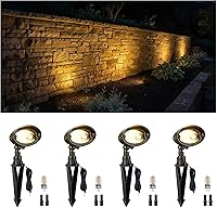 Vista 9 de Gardenreet Luz de inundación de latón macizo – Luz LED de lavado de pared de bajo voltaje para paisaje, 12 V, resistente al agua cableada al aire