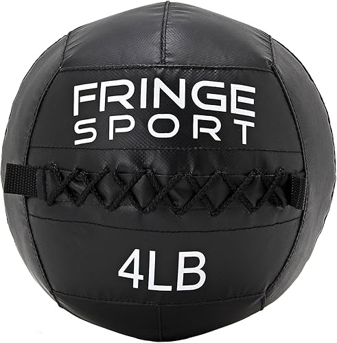 FringeSport Balón medicinal para niños de 2 libras, 4 libras o 6 libras, para fuerza, acondicionamiento, crossfit y másequipo de fitness juvenil