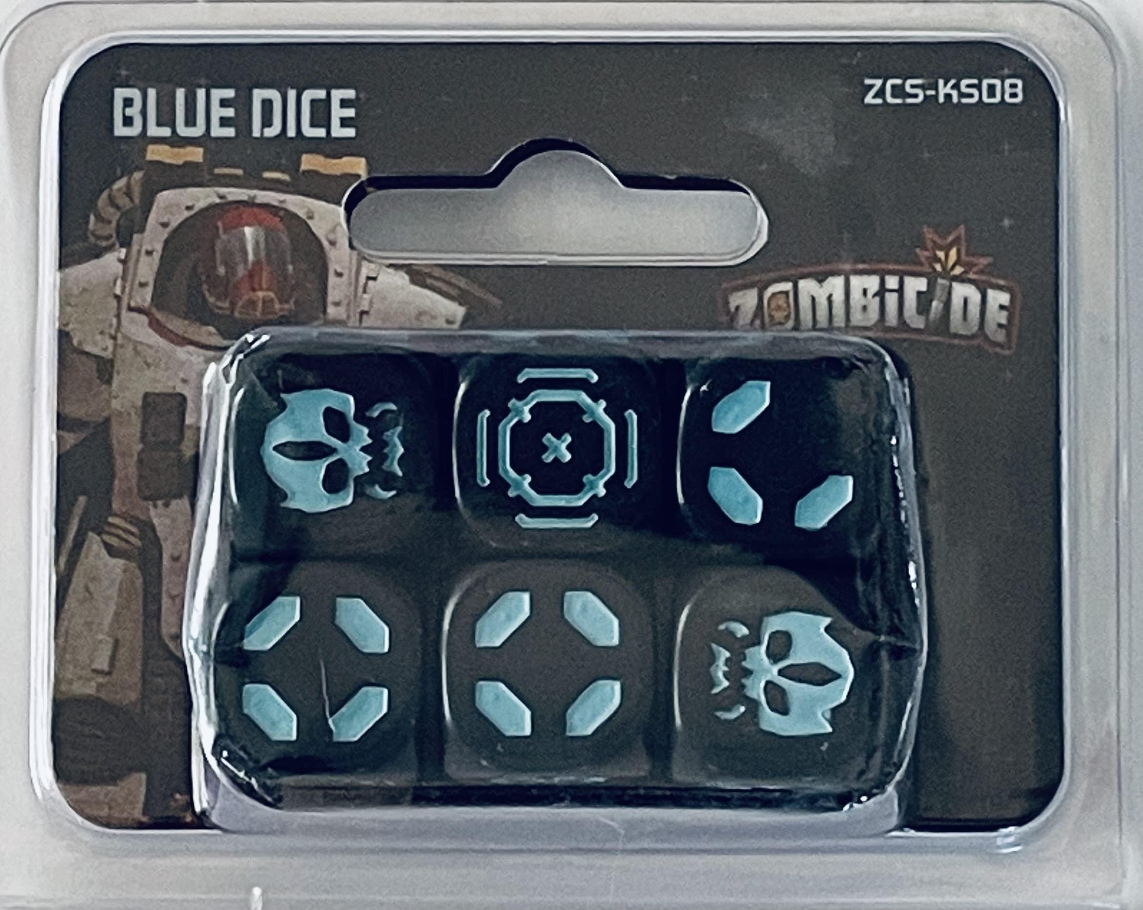 Zombicide Invader Kickstarter Exclusive Blue Dice Pack