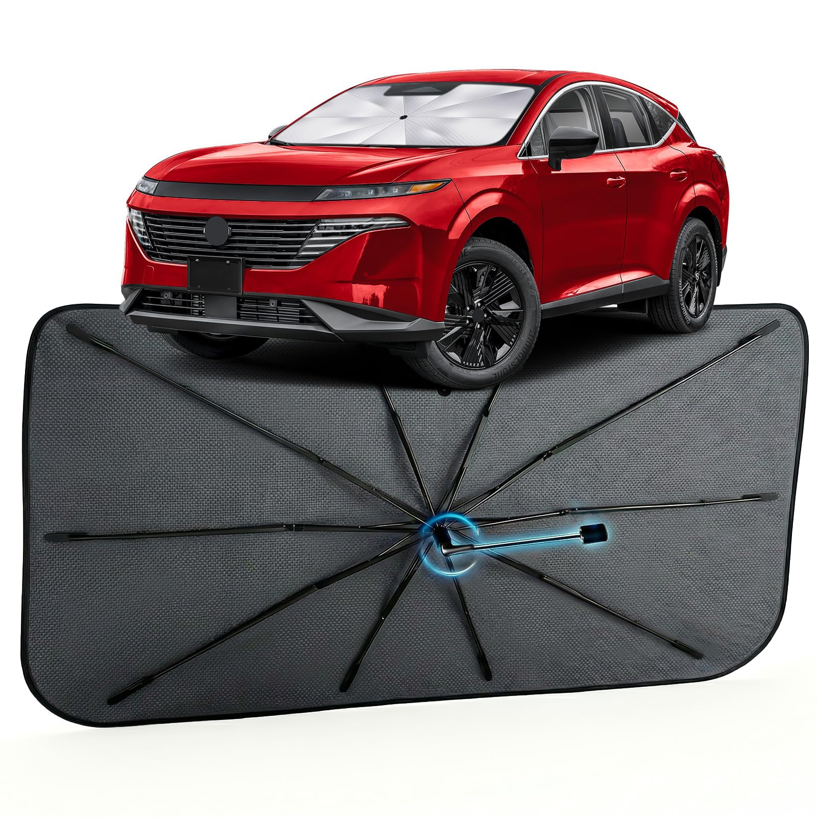 Car Windshield Sun Shade Umbrella for Nissan Murano 2015-2026, 1:1 Fit