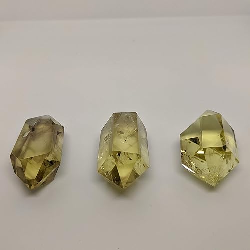 Miniatura 2 de Citrino natural puro ahumado. Cristal curativo de doble terminación. Chakra Manipura. Energía solar. Atrae riqueza, abundancia. Cristales de