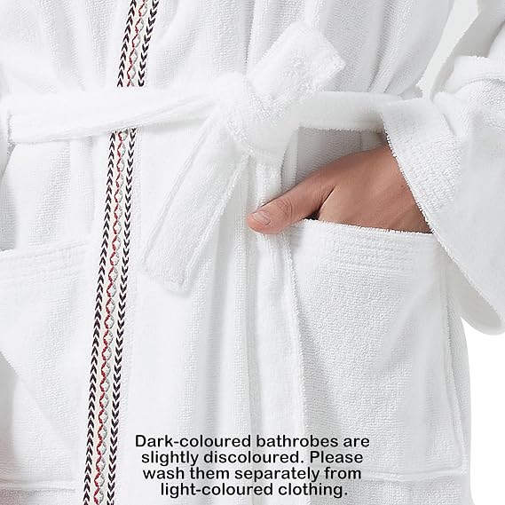 Mens Bathrobes with Hood-Classic Terry Cloth Bathrobe for Men,Soft Full Length Bathrobes for Spa and House