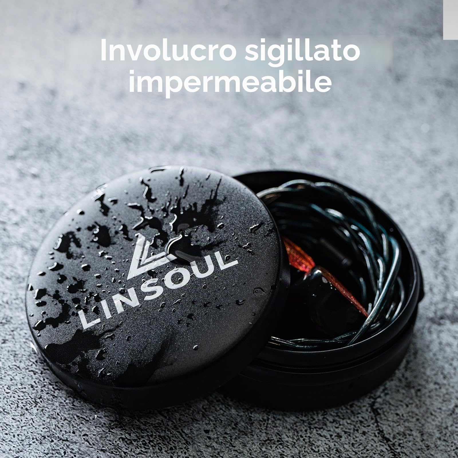 Linsoul Mini custodia portatile in alluminio per auricolari, protettiva, antipolvere, resistente all'acqua, antiurto, per T2/T3/T2PRO, KZ ZS10/ZS10 PRO/AS10/ZSN/ZSN PRO