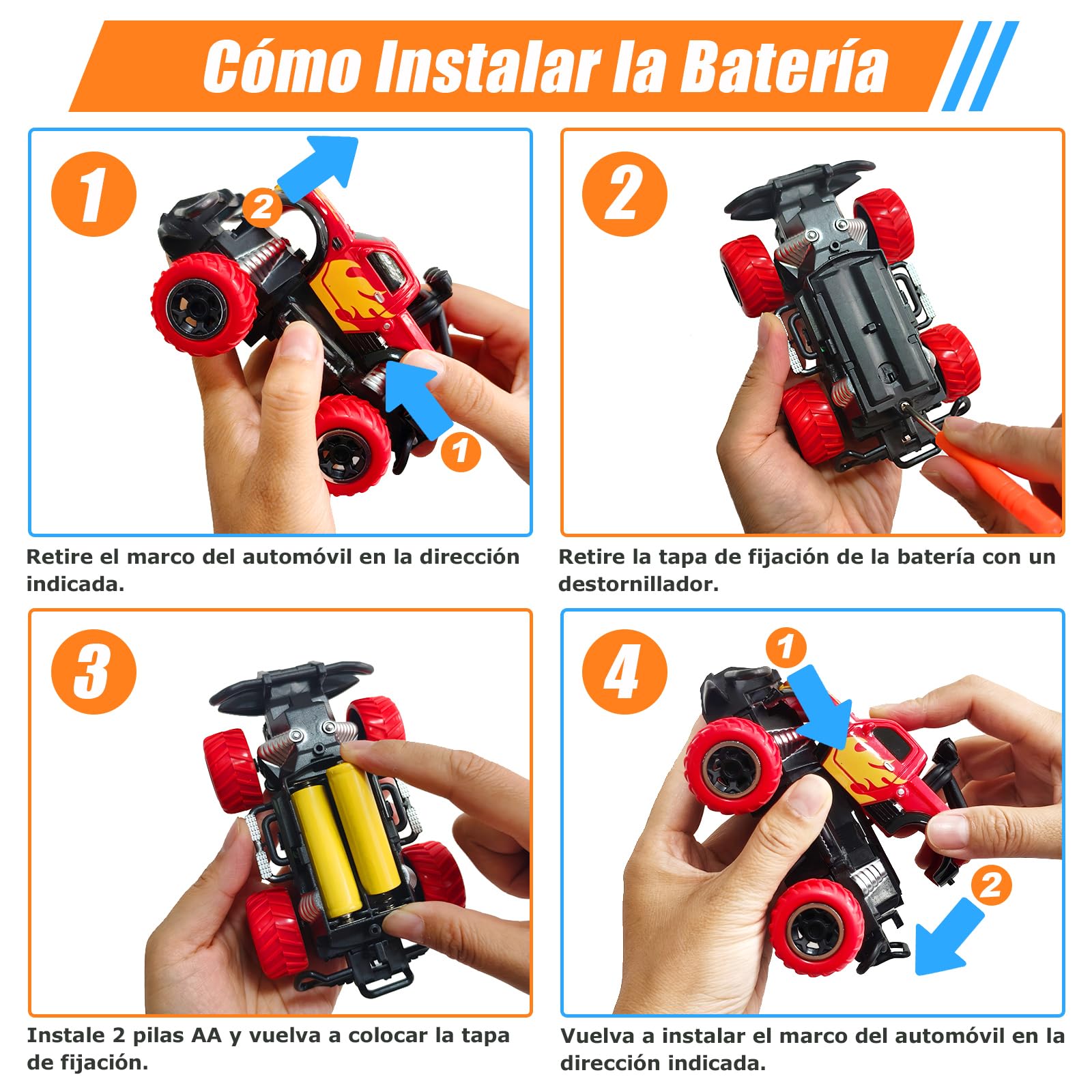 Pup Go Coche de Carreras Teledirigido 2.4Ghz para Niños 3 Años, Ideas, Rápido RC Coche de Juguete, Coche Radiocontrol Coche de Policía Niña,Coches Juegos Regalos Cumpleaños