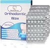 Orthodontic Wax 120 Pack, Easy to Mold Braces Wax, Dental Wax Long-Lasting Hold, Portable and Easy to Tear,Food Grade Relief Wax for Home Travel Office (Mint+Strawberry)