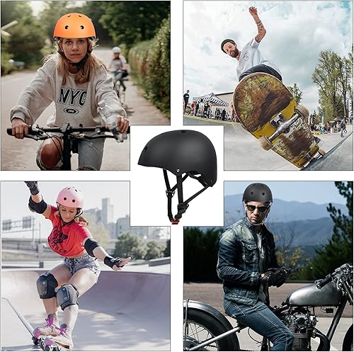 Miniatura 4 de 67i Casco de patineta para adultos, ajustable, protección para patinaje, para adultos, multideportes, ciclismo, patinaje, patinaje, patinaje en