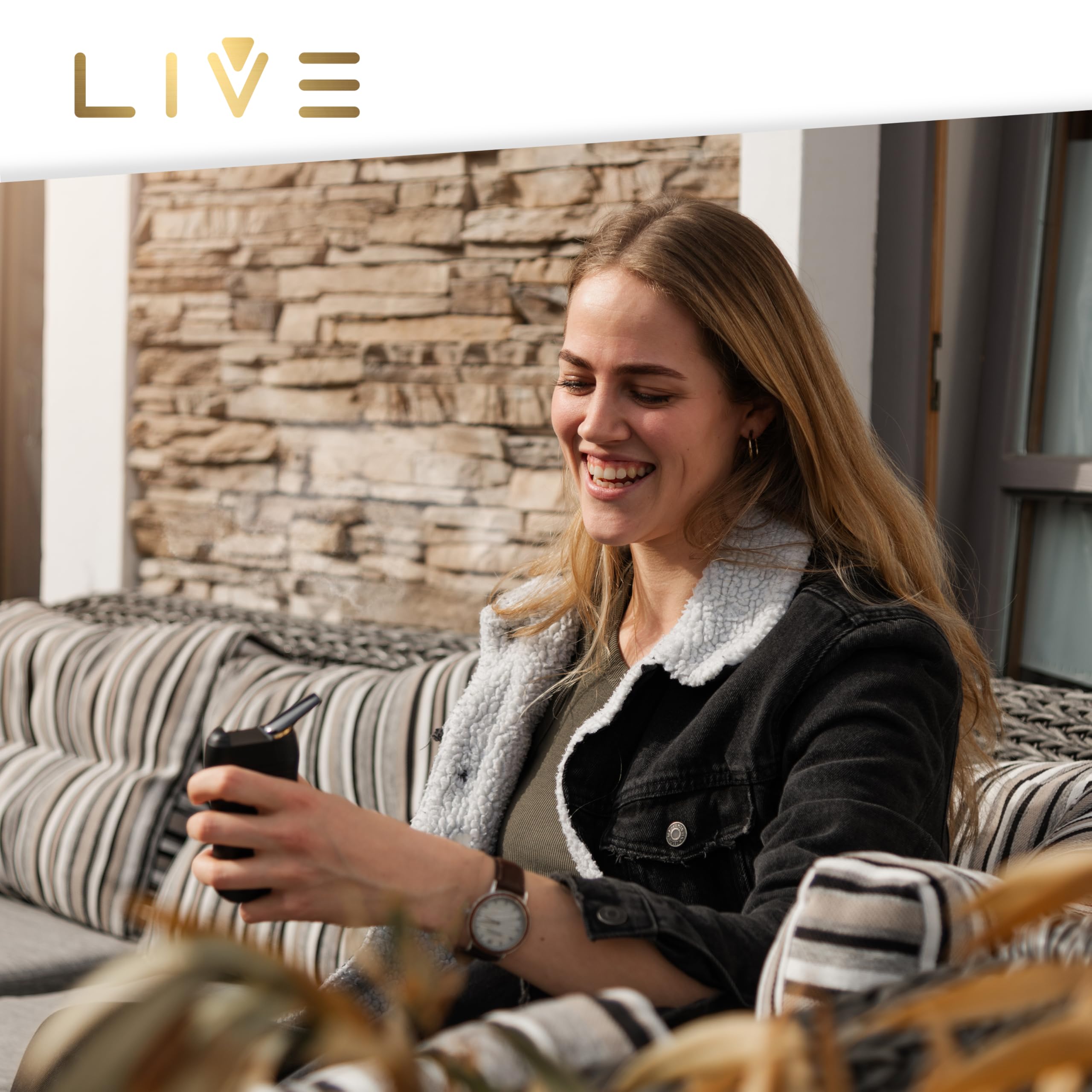 WOLKENKRAFT LIVE Premium Vaporizer für Kräuter & Extrakte | Hybrid-Konvektion | COOLSCREEN-Kühlsystem | 40 - 220 °C | USB-C | 3000-mAh-Akku | RGB-Display | personalisierbare Modi