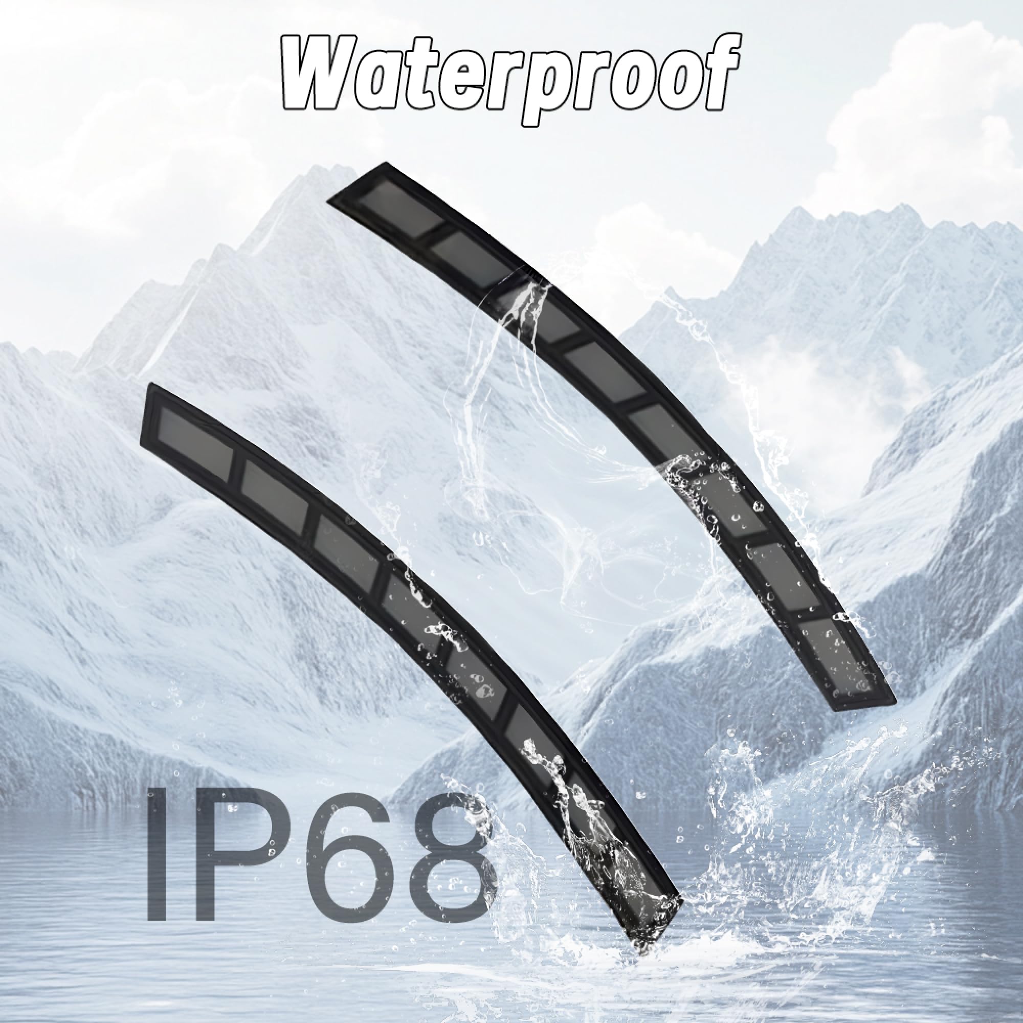 Riloer 1 Set LED Side Maker Light 3 Colors Wheel Arch Amber Turn Signal Lamp Daytime Running DRL White Blue Light 2023-2024 Compatible with Honda CR-V CRV