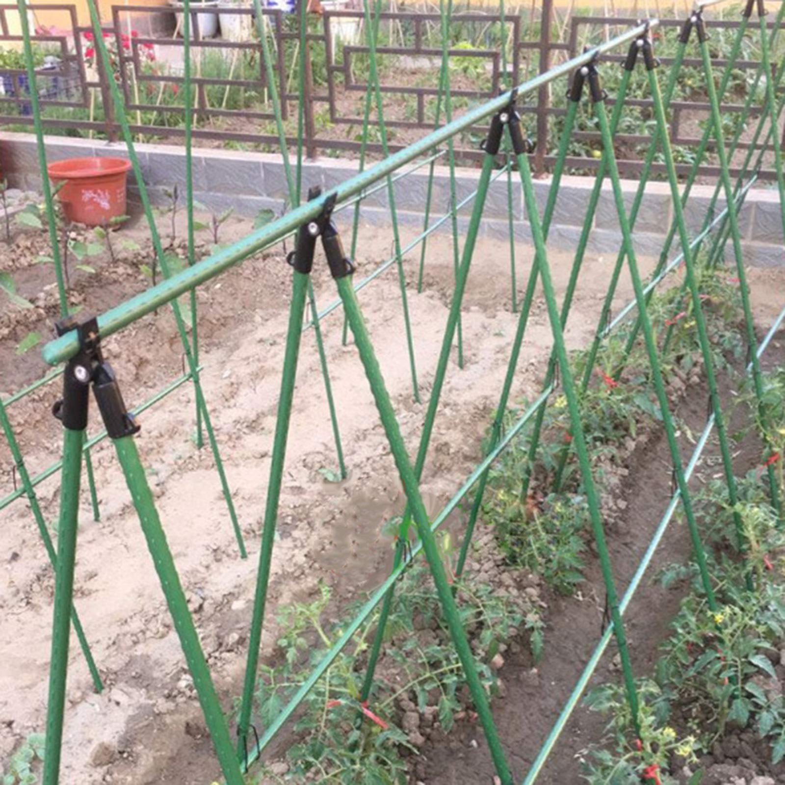 Lot De 100 Pinces De Support Pour Plantes, Tomates, Liens, Ficelles, Treillis De Vigne, Cages - 7