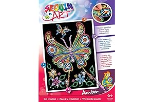 Sequin Art Kits Red Butterfly