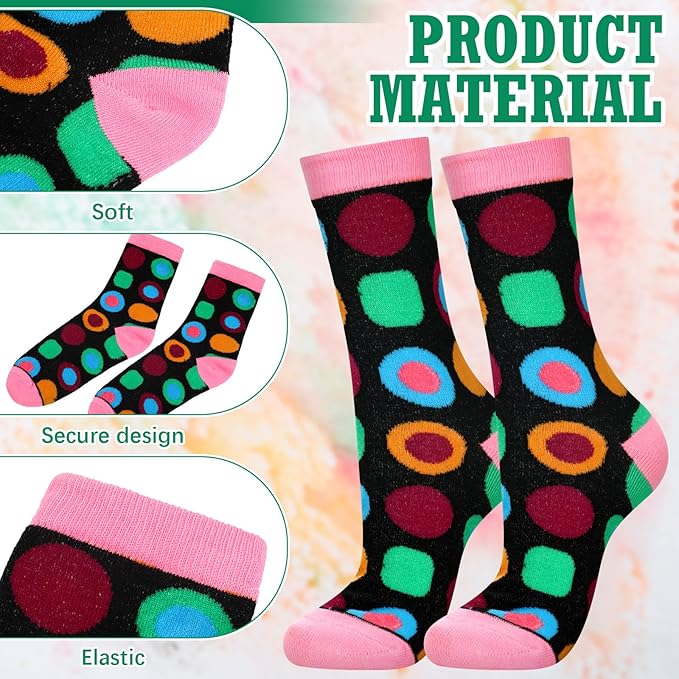 12 Pares de Calcetines Mujer Coloridos Estampados Algodón miniatura 4